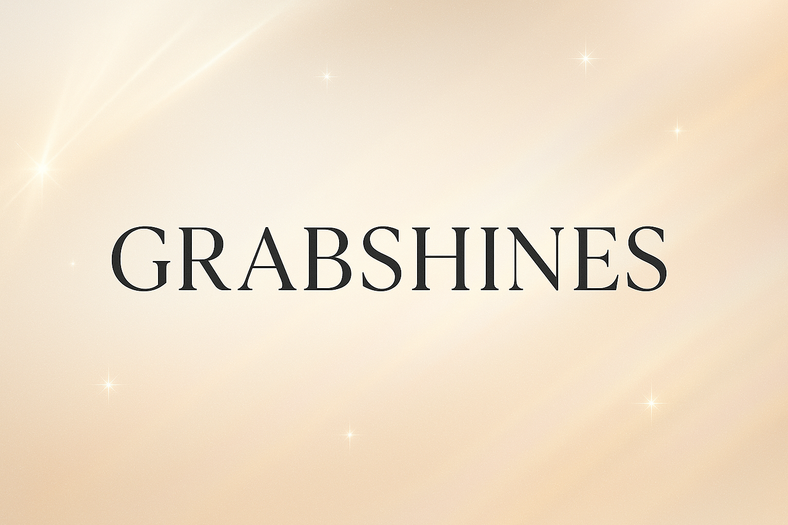 GRABSHINES brand banner for collections